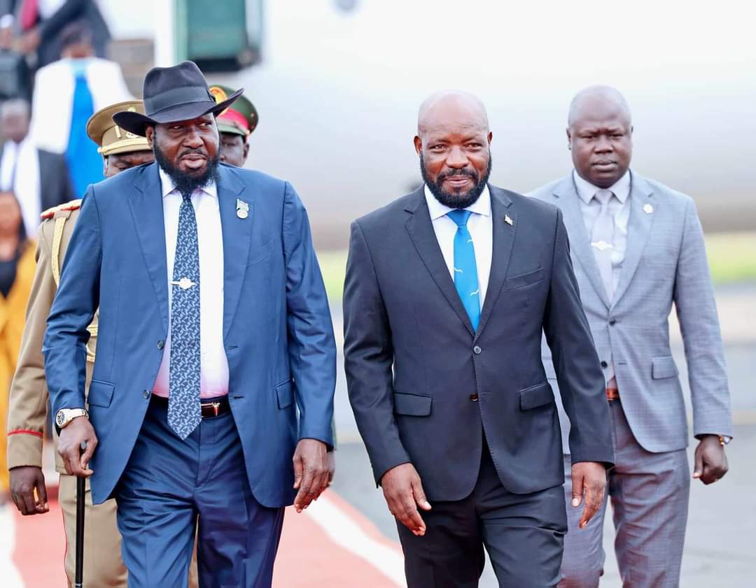 H. E President Salva Kiir Mayardit Leaves Burundi for South Sudan